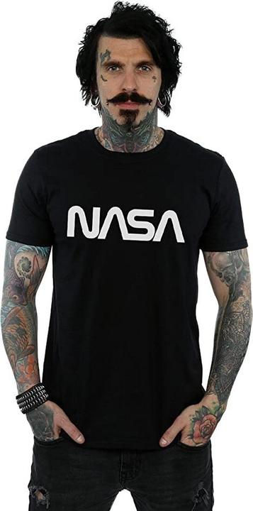 Immagine prodotto Nasa T-shirt in cotone con logo moderno per uomo (XL)