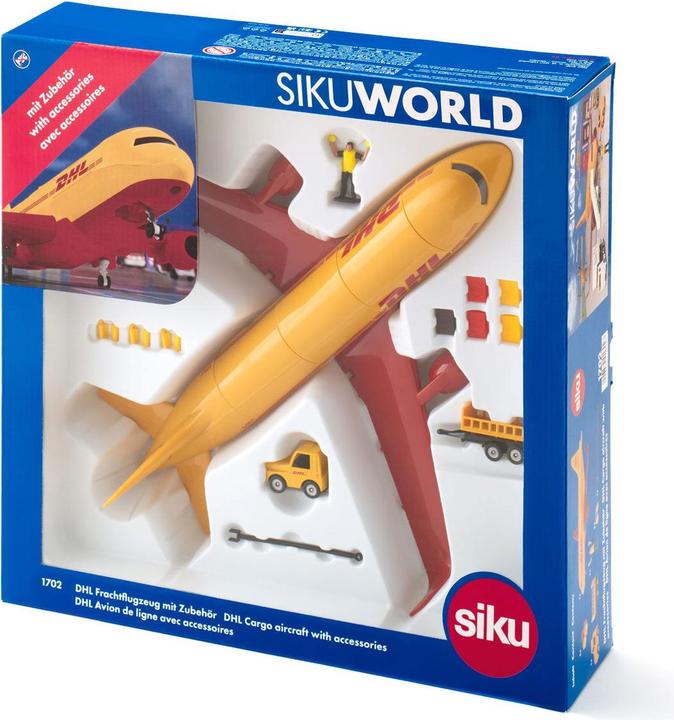 Produktbild Siku DHL Frachtflugzeug mit Zubehör