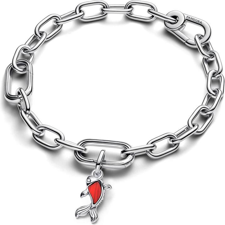 Image du produit Pandora Mini pendentif en forme de poisson Koi en verre de Murano rouge (Argent 925, Verre)