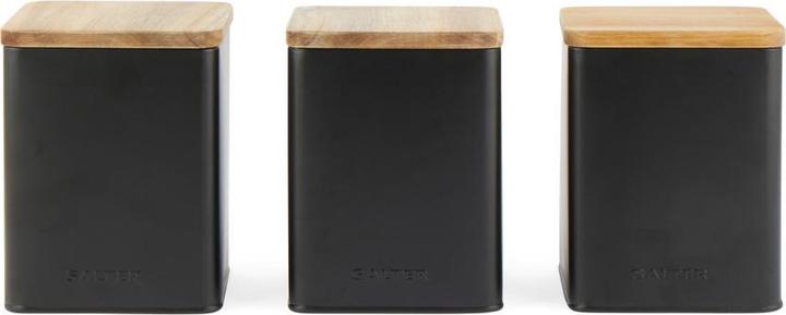 Actual product image Salter BW12898EU7 Toronto 3-Piece Canister Set Black (1.60 l)