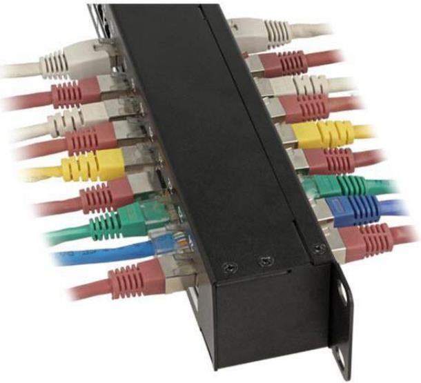 Produktbild Delock 19″ Kupplungs-Patchpanel 24 Port Cat.6