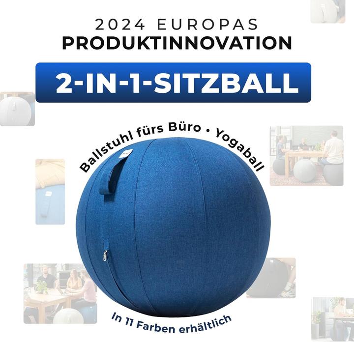 Actual product image Backerz Ergonomischer Sitzball für Büro 75 cm (75 cm)