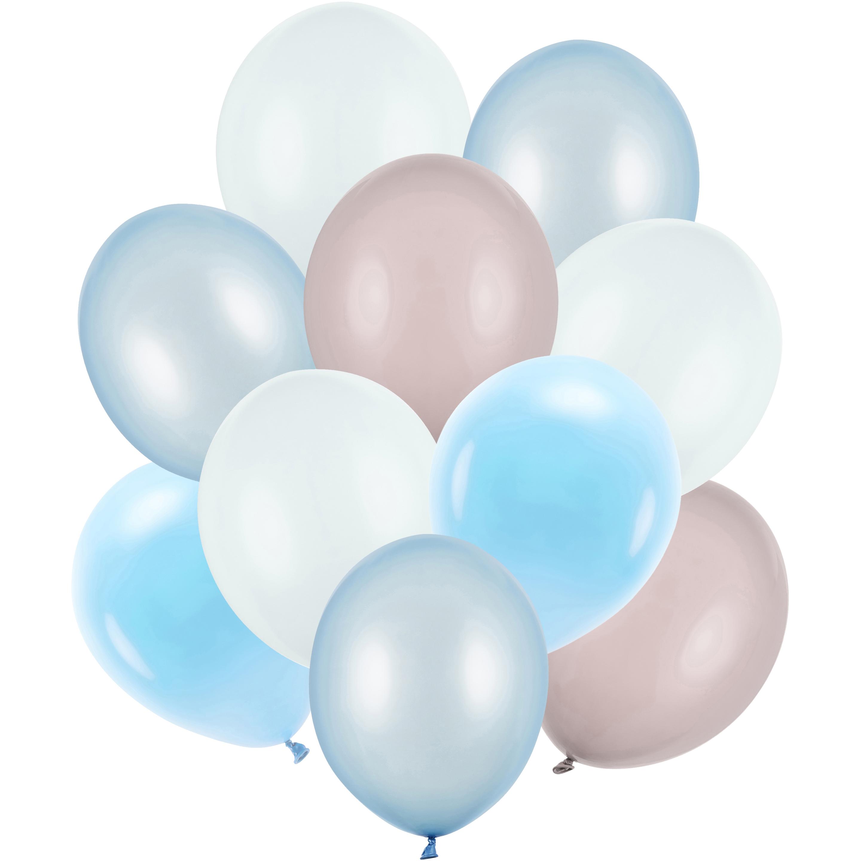 Partydeco Ballons latex - Mix Bleu (10 x) (ZBL5)