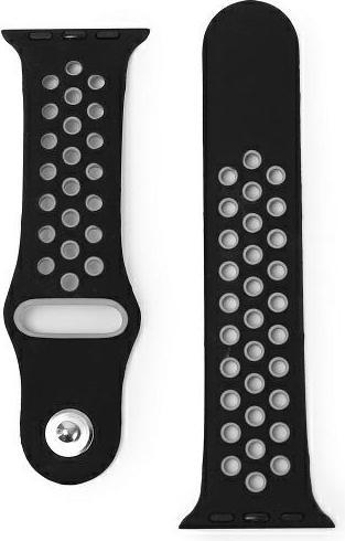 Produktbild Beline pasek Apple Watch Sport Silicone 38/40/41mm czarno-szary black/gray (Silikon, Kunststoff)