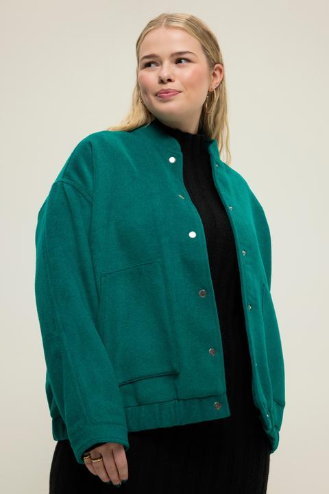 Produktbild Studio Untold Blouson, oversized, Wolloptik, Collegekragen, elastischer Saum (50, 52)