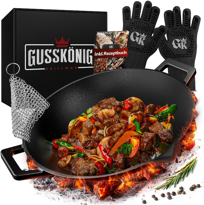 Productafbeelding Gusskönig Wok (36 cm, Wokpan, Gietijzer)
