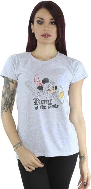 Actual product image Disney Womens/Ladies Mickey Mouse King Of The Castle Cotton T-Shirt (XXL)