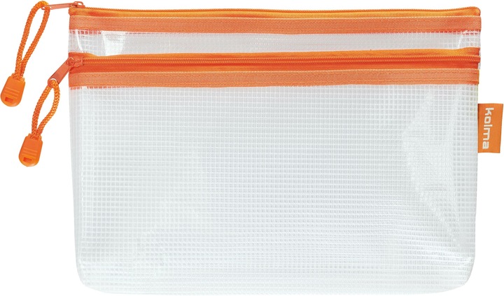 Produktbild Kolma Reissverschlusstasche Mesh Bag Double 25 x 16 cm orange (Dokumenten- & Geldtasche, Necessaire)