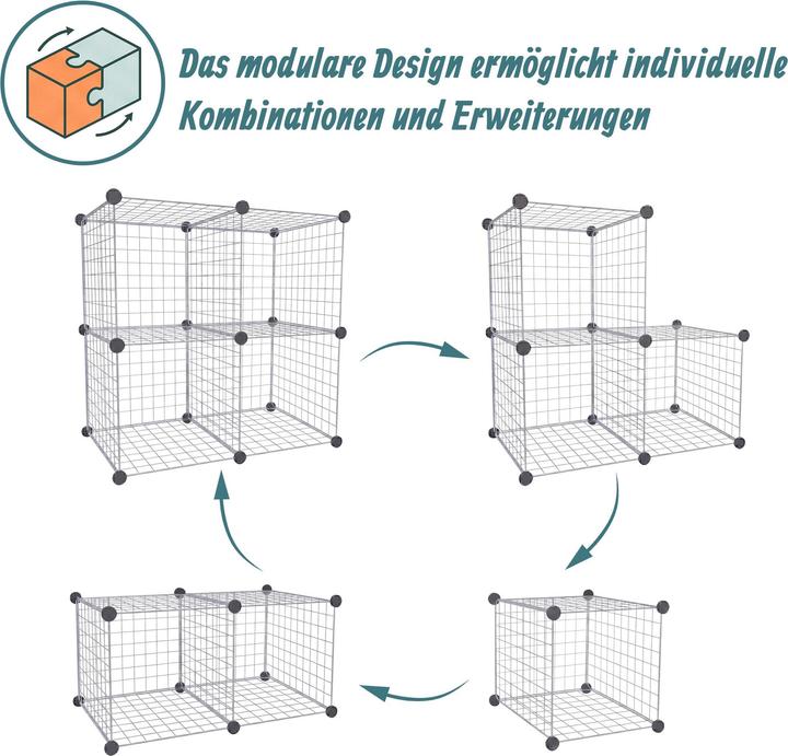 Image du produit Relaxdays étagère modulable (75 x 37 x 75 cm)