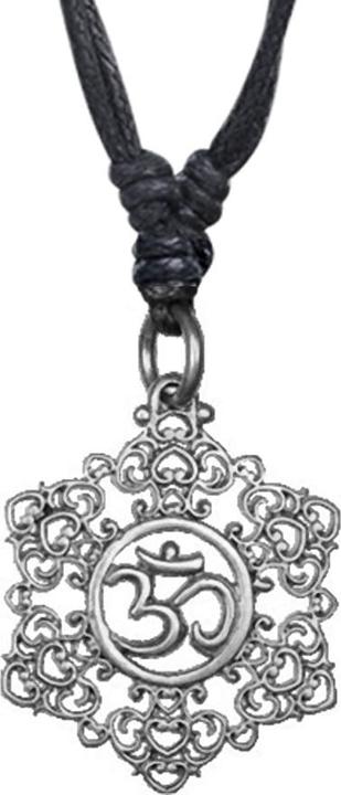 Immagine prodotto Star Piercing Collana nera con ciondolo in argento Om (Ottone)