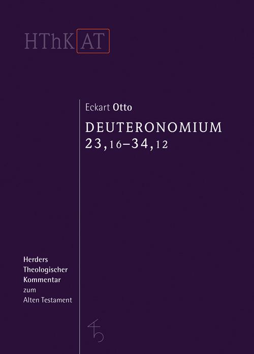 Produktbild Deuteronomium 23,16-34,12 (Deutsch, Eckart Otto, 2017)