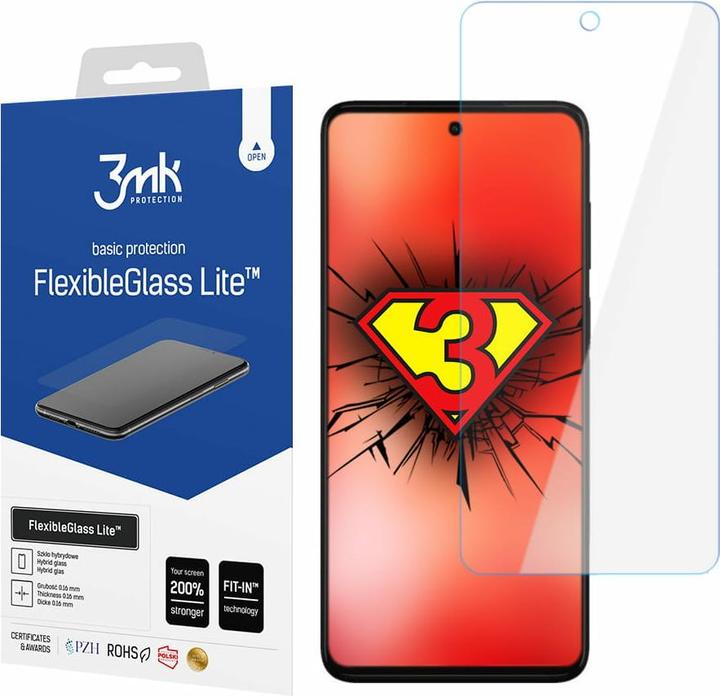 Produktbild 3MK FlexibleGlass Lite Display Folie (1 Stück, Motorola Moto G52)