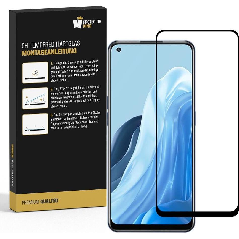 Thumbnail - Protectorking 2x echtes Tempered 9H Panzerhartglas 3D KLAR (2 Stück, Oppo Find X5 Lite), Smartphone Schutzfolie