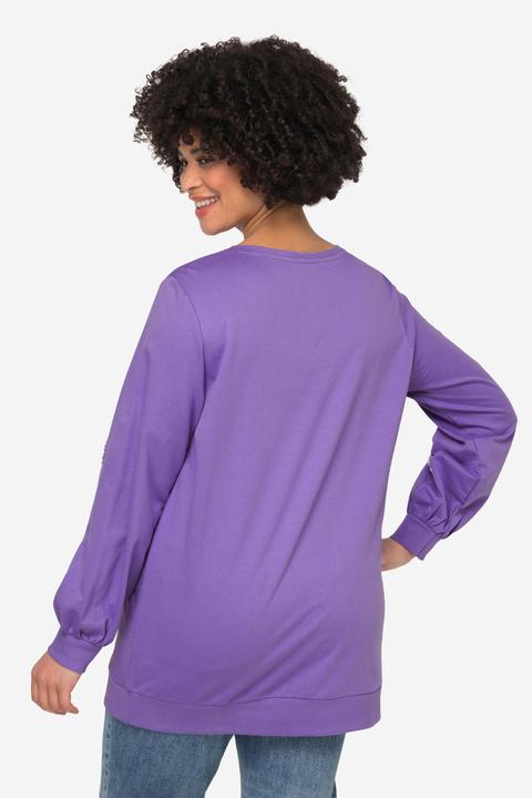Produktbild Angel of Style Sweatshirt, Ziersteinchen, Rundhals, Ballon-Langarm (50)
