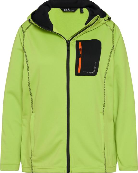 Image du produit Ulla Popken Veste en molleton HYPRAR, imprimé réfléchissant, capuche, passe-pouces intégrés (50, 52)