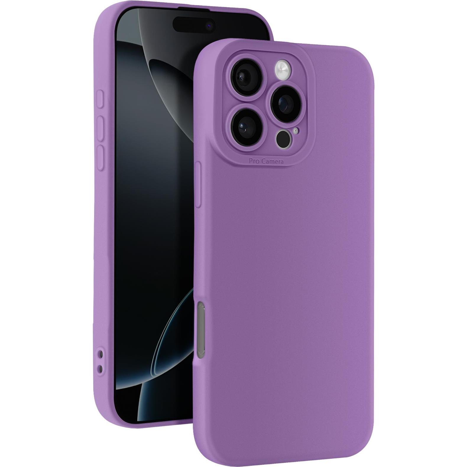 Avizar SoftGlow Case (Apple iPhone 16 Pro Max), Smartphone Hülle, Violett