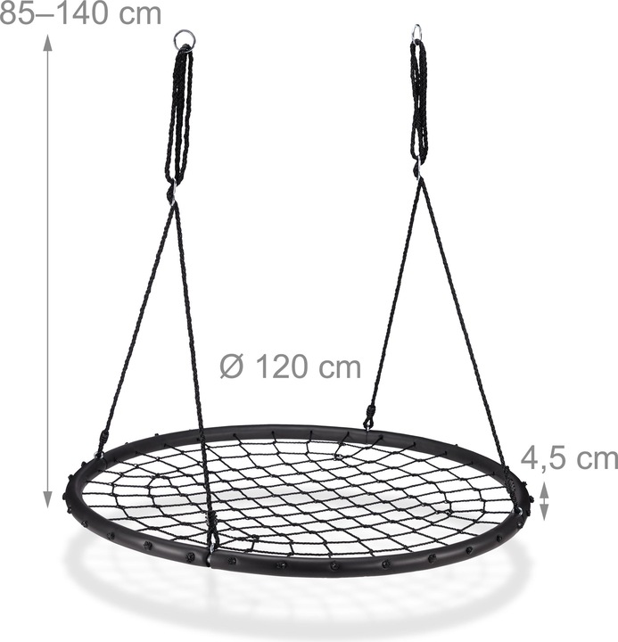 Actual product image Relaxdays 120 cm Nest Swing