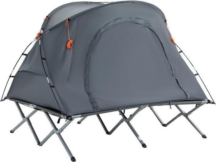 Actual product image Swisshandel24 Camping cot with tent raised camp bed for 2 persons dome tent with air mattress incl. carrying bag (Dome tent, 2 persons)