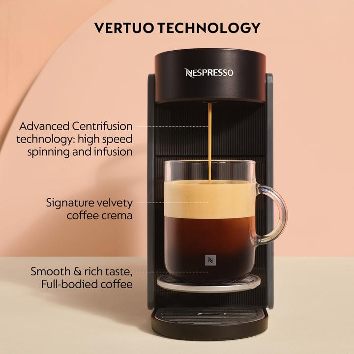 Actual product image De'Longhi Vertuo UP ENV200 Coffee machine with milk frother, grey-black (NESPRESSO Vertuo)