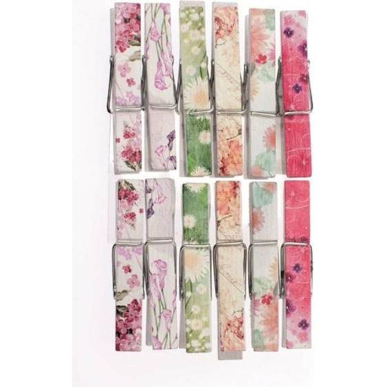 Glorex Holzklammern bedruckt 12St SB