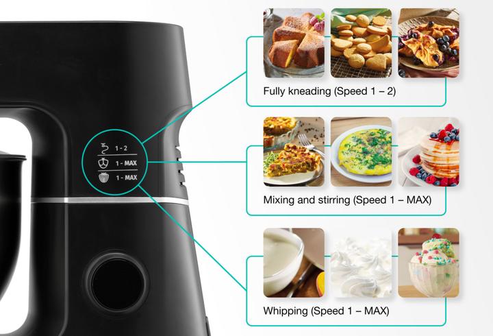 Actual product image Gorenje Kitchen Machine MMC1000SCB 1000 W Numb (1000 W, 6 l)