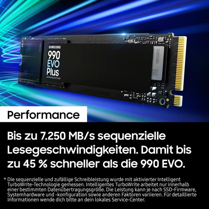 Actual product image Samsung 990 EVO Plus (4000 GB, M.2 2280)