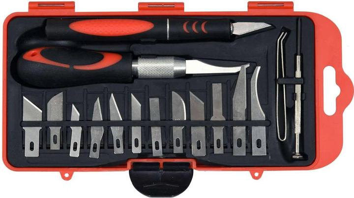 Actual product image Yato Professional scalpel knife set | 16 pcs. | in case | YT-75370 (Cutters)