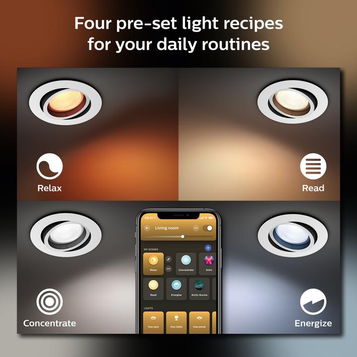 Produktbild Philips Hue White Ambiance Milliskin (250 lm, GU10)