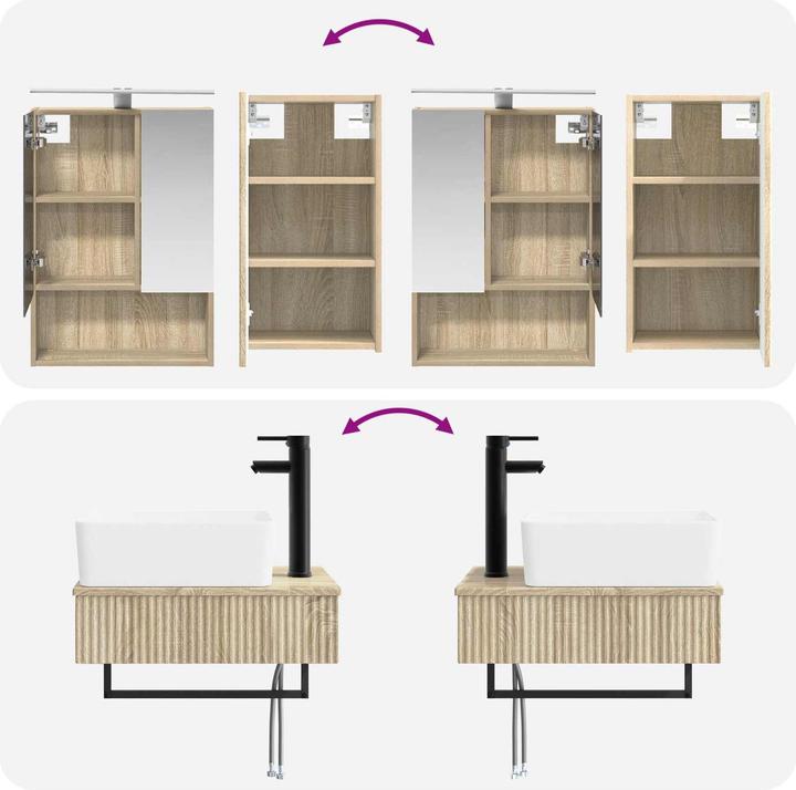 Produktbild vidaXL Badezimmermöbel-Set