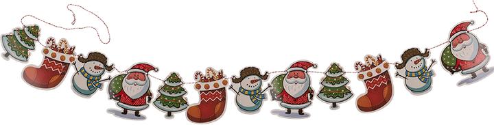 Actual product image Cover-Discount 2 pcs Christmas paper garland