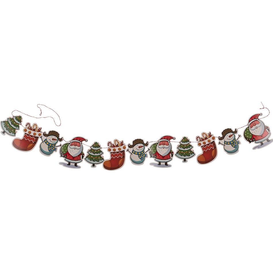 Cover-Discount 2 pezzi di ghirlanda di carta natalizia (2 pz.)