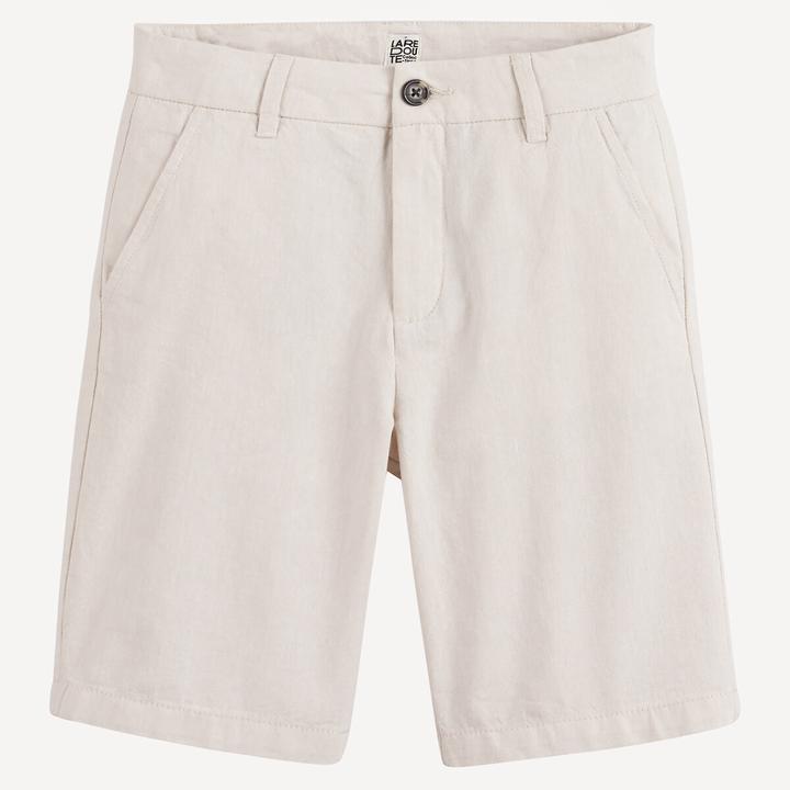Actual product image La Redoute Collections Chino-Bermuda aus Baumwolle/Leinen (140)