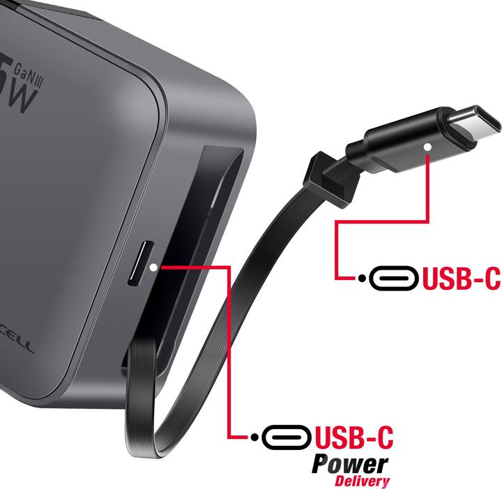 Actual product image Forcell 45W GaN III charger USB-C (45 W)
