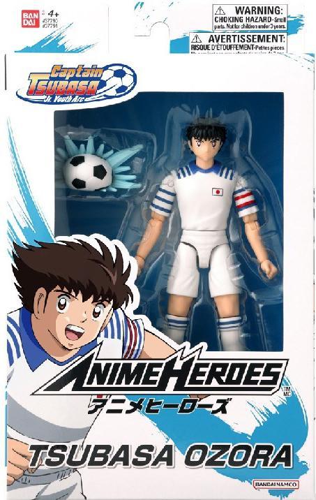 Actual product image Bandai ANIME HEROES Captain Tsubasa figure with accessories, 16 cm - Tsubasa Ozora
