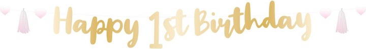 Produktbild Amscan Banner zum 1. Geburtstag