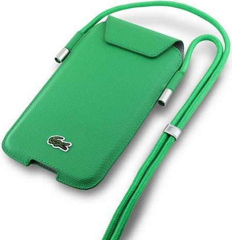 Actual product image Lacoste Torebka LCPSP15XPVCN XL zielony/green Universal Phone Sleeve Crossbody Petit Pique (Samsung Galaxy S24 Ultra, Apple iPhone 15 Pro Max)