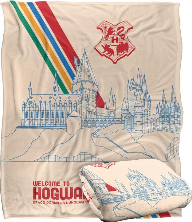Produktbild Decke Welcome To Hogwarts (152 x 127 cm)
