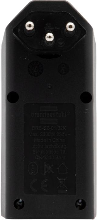 Image du produit Brennenstuhl cleverLINE fiche de dérivation double blanc avec interrupteur, orientable jusqu'à 300° (avec (Type 13, 2x)