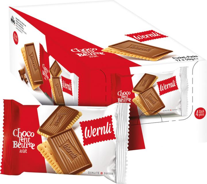 Actual product image Wernli Mini Choco Petit Beurre (300 pcs., 1650 g)