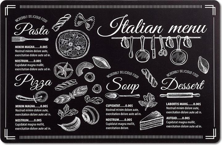 Zeller Present Menu italien (1 pcs, 43.50 x 28.50 cm)