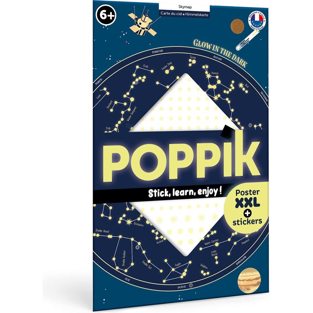 Poppik, Sticker, Sticker Lernposter Himmelskarte