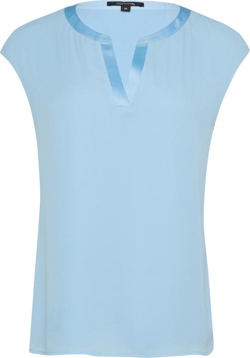 Immagine prodotto Comma T-Shirt Blusenshirt mit Satinblende (46)
