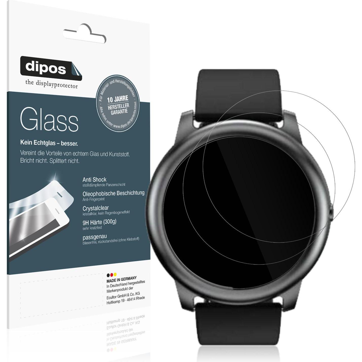 Dipos Displayschutz Anti-Shock, Smartwatch Schutzfolie, Transparent