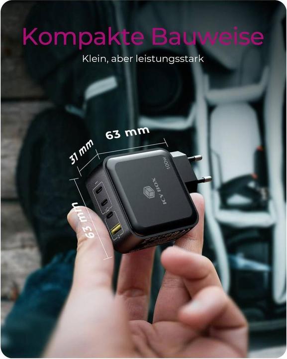 Produktbild Icy Box IB-PS1040-PD (100 W, 4 Ports)