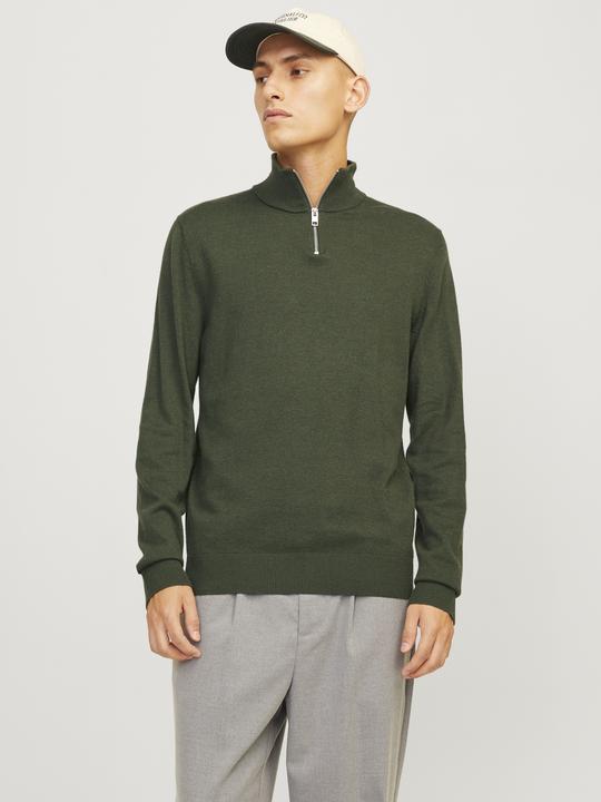 Produktbild Jack & Jones Einfarbig Strickpullover mit Halber Reissverschluss Strickpullover mit Halber Reissverschluss (S)