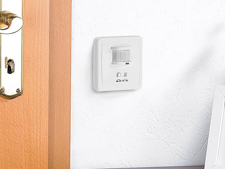 Produktbild Revolt 2er-Set Automatische Lichtschalter mit Bewegungsmelder & Sound-Sensor (12 m)