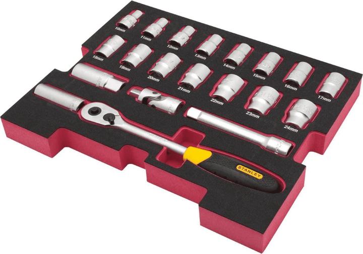 Image du produit Stanley Jeu de douilles T-STAK 1/2 insert, 48 pièces (1/2")