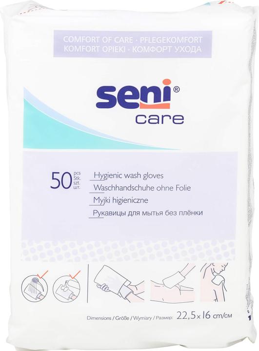 Produktbild Seni Care Waschhandschuhe unfoliert 22.5x16cm