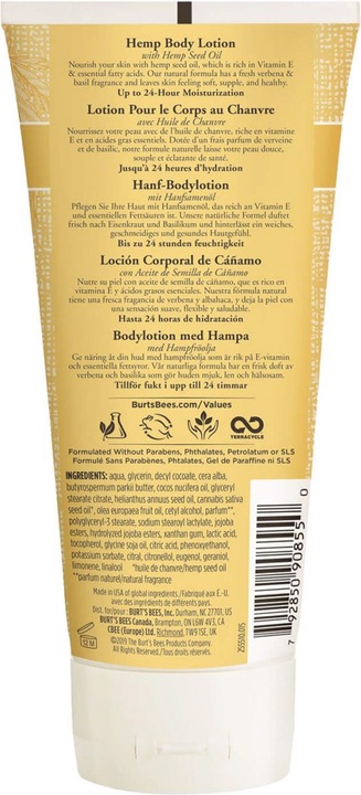 Produktbild Burt's Bees Body Lotion Hemp (Körperlotion)