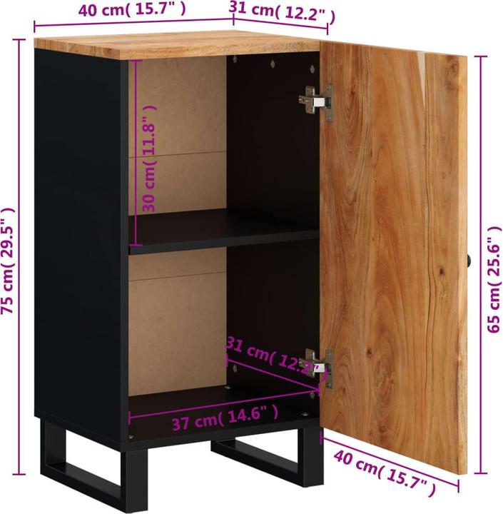 Image du produit vidaXL Sideboard (40 x 40 x 75 cm)